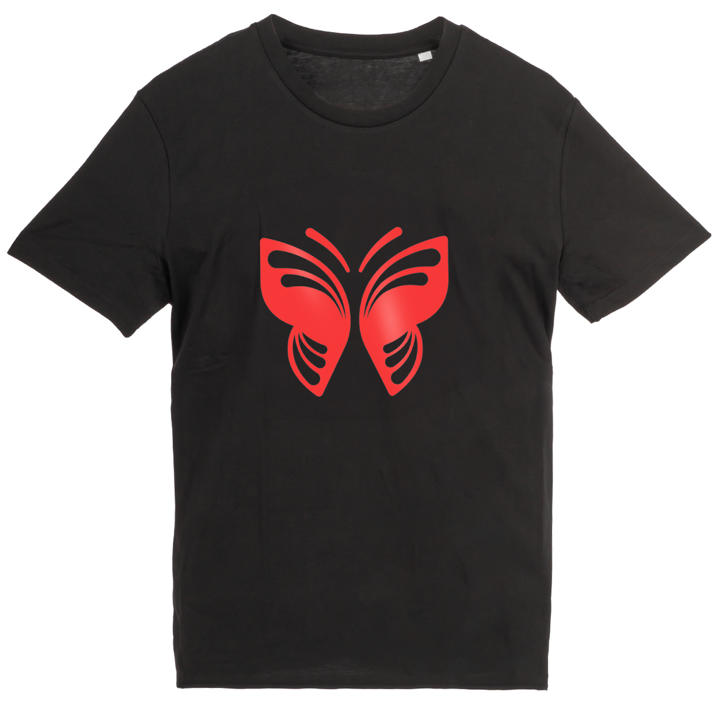 Vlinder T-Shirt Zwart